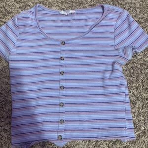 Pink rose buttoned shirt